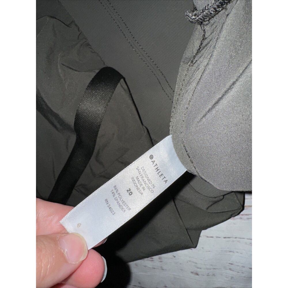 Athleta Women’s Nolita Wide Leg Dark Green Pants Pull On Comfort Size 20 - Picture 6 of 6